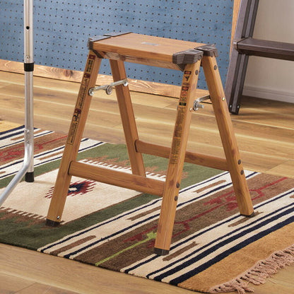 スツール 椅子 いす ステップスツール 折りたたみ椅子 折りたたみ イス 背もたれなし チェア 腰掛け 木目調 おしゃれ ナチュラル アウトドア キャンプ ベランピング おうちキャンプ(代引不可)