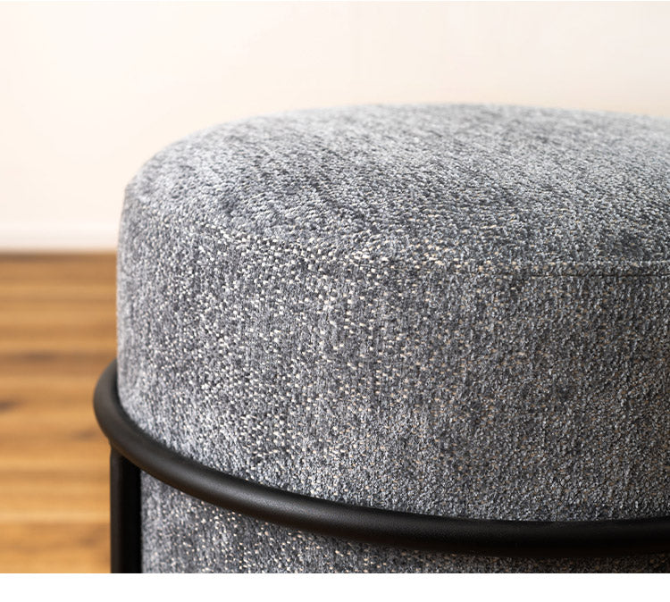 スツール スツール おしゃれ 円形 ラウンド 丸 丸型 椅子 イス スチール チェア 背もたれなし かわいい シック モダン シンプル ファブリック 積み重ね スタッキング インテリア 北欧(代引不可)