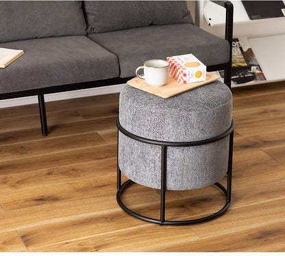 スツール スツール おしゃれ 円形 ラウンド 丸 丸型 椅子 イス スチール チェア 背もたれなし かわいい シック モダン シンプル ファブリック 積み重ね スタッキング インテリア 北欧(代引不可)