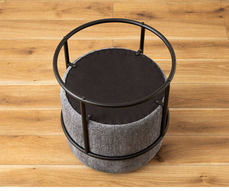 スツール スツール おしゃれ 円形 ラウンド 丸 丸型 椅子 イス スチール チェア 背もたれなし かわいい シック モダン シンプル ファブリック 積み重ね スタッキング インテリア 北欧(代引不可)