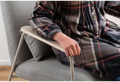 ラウンジチェア PC-626 東谷 ラウンジチェア チェア 椅子 パーソナルチェア アームチェア ひじ掛け付き クッション付き 背もたれ スチール脚 ナチュラル グレー アイボリー オフホワイト 天然木(代引不可)