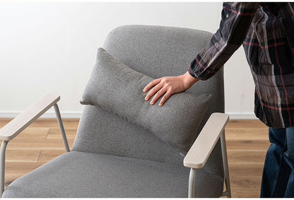 ラウンジチェア PC-626 東谷 ラウンジチェア チェア 椅子 パーソナルチェア アームチェア ひじ掛け付き クッション付き 背もたれ スチール脚 ナチュラル グレー アイボリー オフホワイト 天然木(代引不可)