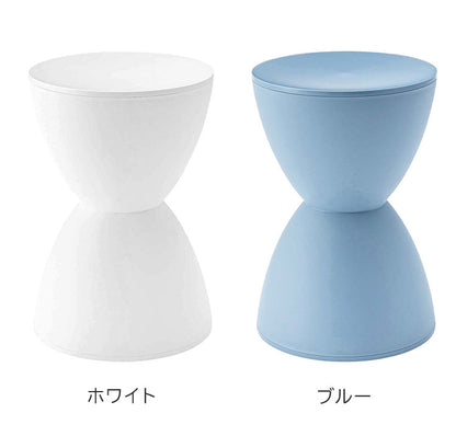 スツール チェア チェアー おしゃれ 白 椅子 イス いす プラスチック 円形 丸 ラウンド 腰掛 背もたれなし アームレス 肘なし 完成品 単品 低め リビング 玄関 簡易椅子 個性的 来客用(代引不可)