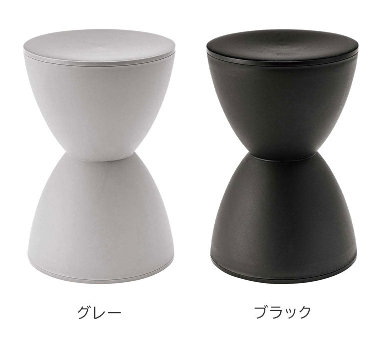 スツール チェア チェアー おしゃれ 白 椅子 イス いす プラスチック 円形 丸 ラウンド 腰掛 背もたれなし アームレス 肘なし 完成品 単品 低め リビング 玄関 簡易椅子 個性的 来客用(代引不可)