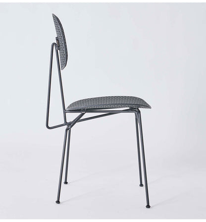 ダイニングチェア おしゃれ 椅子 イス チェアー スチール プラスチック アームレス 肘なし 肘掛けなし 固定脚 スリム シンプル モダン インダストリアル 黒 ブラック 白 ホワイト 新生活(代引不可)