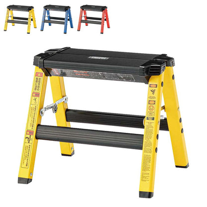 脚立 踏み台 作業台 足場 1段 ステップ スツール 折りたたみ式 折り畳み おしゃれ アルミ アウトドア BBQ バーベキュー キャンプ ガーデン 庭 掃除 アメリカン ビビット(代引不可)