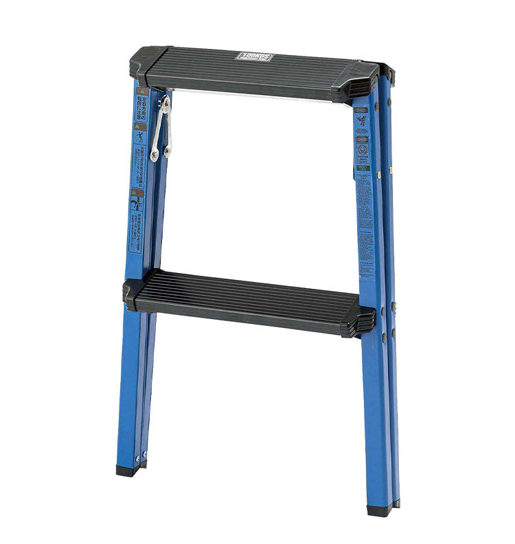 脚立 踏み台 作業台 足場 2段 ステップ スツール 折りたたみ式 折り畳み おしゃれ アルミ アウトドア BBQ バーベキュー キャンプ ガーデン 庭 掃除 アメリカン ビビット(代引不可)