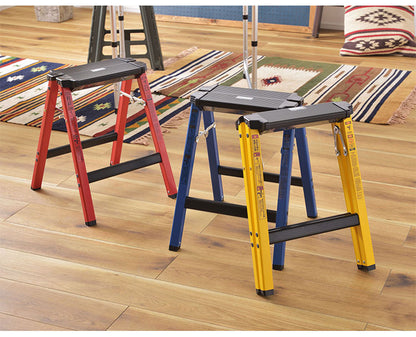 スツール 椅子 イス いす 脚立 踏み台 作業台 足場 耐荷重100kg ステップ 折りたたみ式 折り畳み おしゃれ 背もたれなし アルミ アウトドア BBQ バーベキュー キャンプ ガーデン(代引不可)