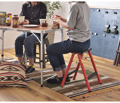 スツール 椅子 イス いす 脚立 踏み台 作業台 足場 耐荷重100kg ステップ 折りたたみ式 折り畳み おしゃれ 背もたれなし アルミ アウトドア BBQ バーベキュー キャンプ ガーデン(代引不可)