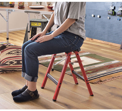 スツール 椅子 イス いす 脚立 踏み台 作業台 足場 耐荷重100kg ステップ 折りたたみ式 折り畳み おしゃれ 背もたれなし アルミ アウトドア BBQ バーベキュー キャンプ ガーデン(代引不可)