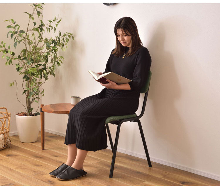 チェア ダイニングチェア 椅子 イス デスクチェア コーデュロイ スチール おしゃれ かわいい 北欧 シンプル ナチュラル(代引不可)