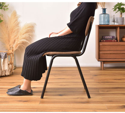 チェア ダイニングチェア 椅子 イス デスクチェア コーデュロイ スチール おしゃれ かわいい 北欧 シンプル ナチュラル(代引不可)