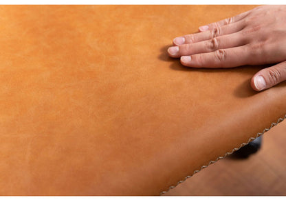 チェア 回転チェア デスクチェア オフィスチェア 座面回転 キャスター付き 移動可能 肘なし アームレス ソフトレザー スタイリッシュ シンプル おしゃれ ブラウン グレー キャメル 在宅ワーク(代引不可)