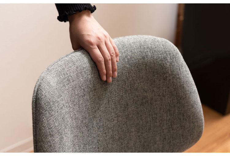 チェア 回転チェア デスクチェア オフィスチェア 座面回転 キャスター付き 移動可能 肘なし アームレス クロスレザー ファブリック スタイリッシュ シンプル おしゃれ グレー ブラック 在宅ワーク(代引不可)