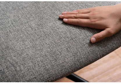 チェア 回転チェア デスクチェア オフィスチェア 座面回転 キャスター付き 移動可能 肘なし アームレス クロスレザー ファブリック スタイリッシュ シンプル おしゃれ グレー ブラック 在宅ワーク(代引不可)