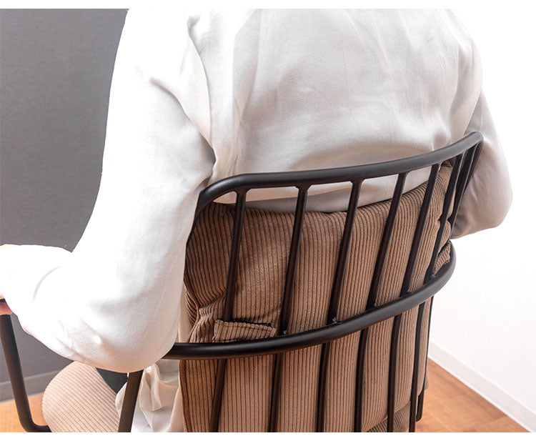 デスクチェア チェア 椅子 オフィスチェア いす おしゃれ レトロ ファブリック キャスター付 ロッキング 昇降 回転 スチール脚 インダストリアル 西海岸 モダン ヴィンテージ(代引不可)