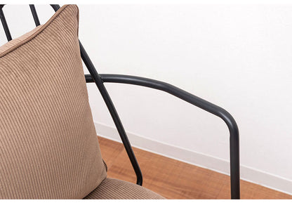 デスクチェア チェア 椅子 オフィスチェア いす おしゃれ レトロ ファブリック キャスター付 ロッキング 昇降 回転 スチール脚 インダストリアル 西海岸 モダン ヴィンテージ(代引不可)