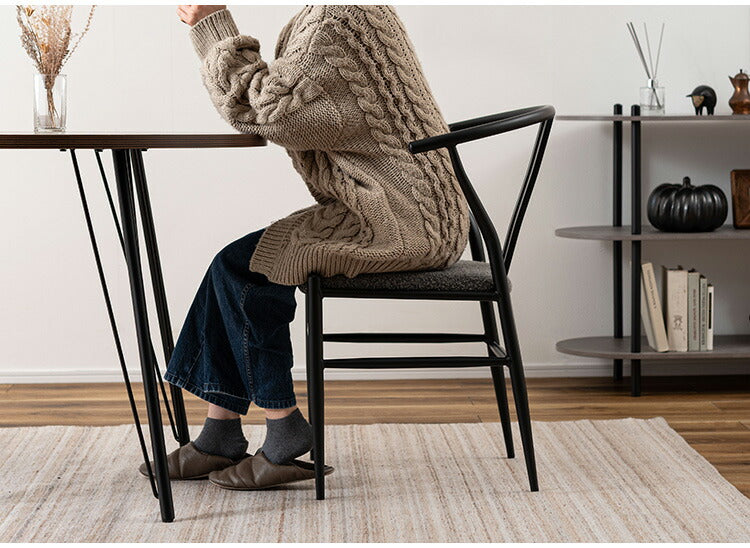 チェア PC-821 東谷 チェア イス 椅子 ダイニング リビング シンプル モダン グレー おしゃれ アイアン アイコニック(代引不可)