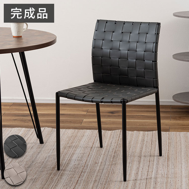 チェア PC-822 東谷 チェア イス 椅子 ダイニング リビング シンプル モダン グレー おしゃれ アイアン レザー 合皮(代引不可)