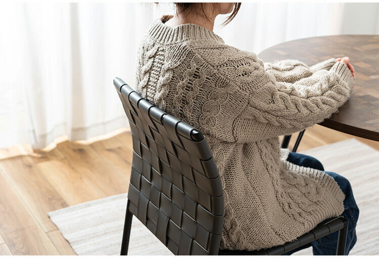 チェア PC-822 東谷 チェア イス 椅子 ダイニング リビング シンプル モダン グレー おしゃれ アイアン レザー 合皮(代引不可)