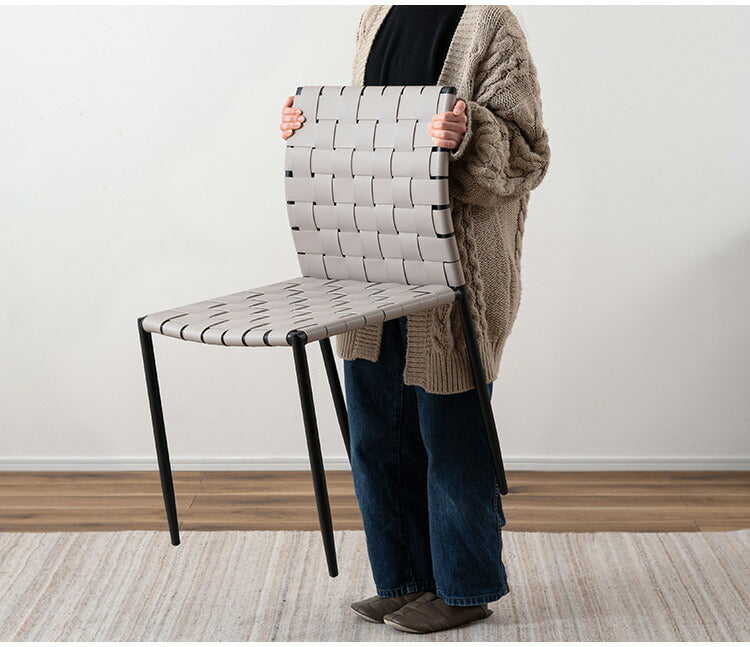 チェア PC-822 東谷 チェア イス 椅子 ダイニング リビング シンプル モダン グレー おしゃれ アイアン レザー 合皮(代引不可)