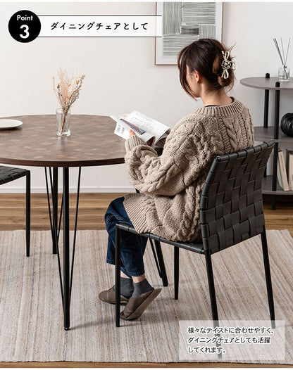 チェア PC-822 東谷 チェア イス 椅子 ダイニング リビング シンプル モダン グレー おしゃれ アイアン レザー 合皮(代引不可)