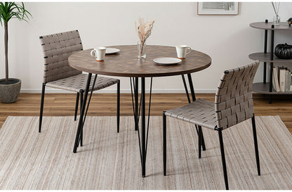 チェア PC-822 東谷 チェア イス 椅子 ダイニング リビング シンプル モダン グレー おしゃれ アイアン レザー 合皮(代引不可)