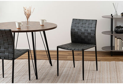 チェア PC-822 東谷 チェア イス 椅子 ダイニング リビング シンプル モダン グレー おしゃれ アイアン レザー 合皮(代引不可)