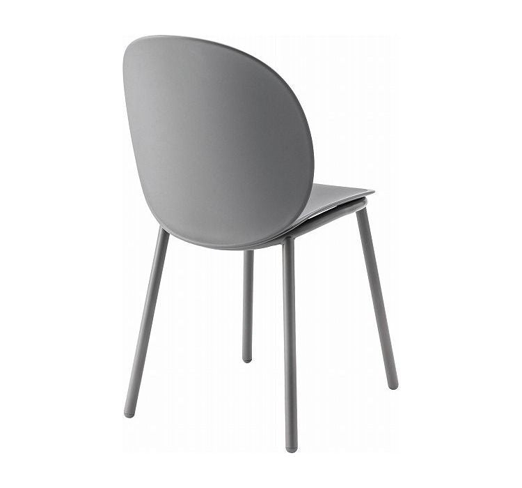 チェア ダイニングチェア チェアー おしゃれ 白 椅子 イス いす シンプル ポリプロピレン プラスチック アームレス 肘なし 背もたれ 座面高 45cm 単品 リビング ダイニング デスク スチール(代引不可)