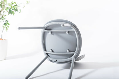 チェア ダイニングチェア チェアー おしゃれ 白 椅子 イス いす シンプル ポリプロピレン プラスチック アームレス 肘なし 背もたれ 座面高 45cm 単品 リビング ダイニング デスク スチール(代引不可)