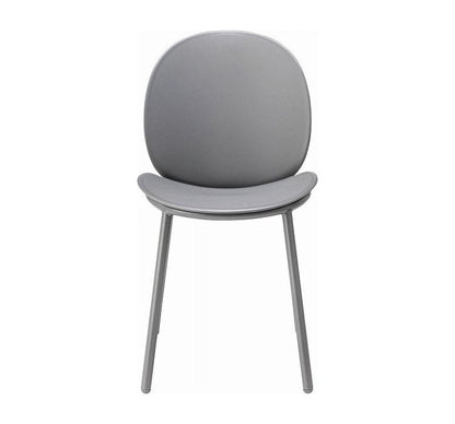 チェア ダイニングチェア チェアー おしゃれ 白 椅子 イス いす シンプル ポリプロピレン プラスチック アームレス 肘なし 背もたれ 座面高 45cm 単品 リビング ダイニング デスク スチール(代引不可)