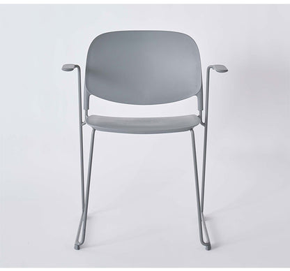 ダイニングチェア おしゃれ 北欧 椅子 チェアー イス プラスチック スチール アームチェア 肘あり 肘掛けあり ループ脚 積み重ね スタッキング 固定脚 完成品 食卓 シンプル モダン(代引不可)