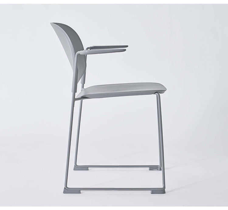 ダイニングチェア おしゃれ 北欧 椅子 チェアー イス プラスチック スチール アームチェア 肘あり 肘掛けあり ループ脚 積み重ね スタッキング 固定脚 完成品 食卓 シンプル モダン(代引不可)