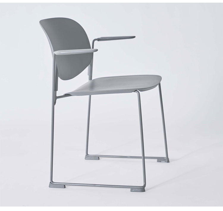 ダイニングチェア おしゃれ 北欧 椅子 チェアー イス プラスチック スチール アームチェア 肘あり 肘掛けあり ループ脚 積み重ね スタッキング 固定脚 完成品 食卓 シンプル モダン(代引不可)