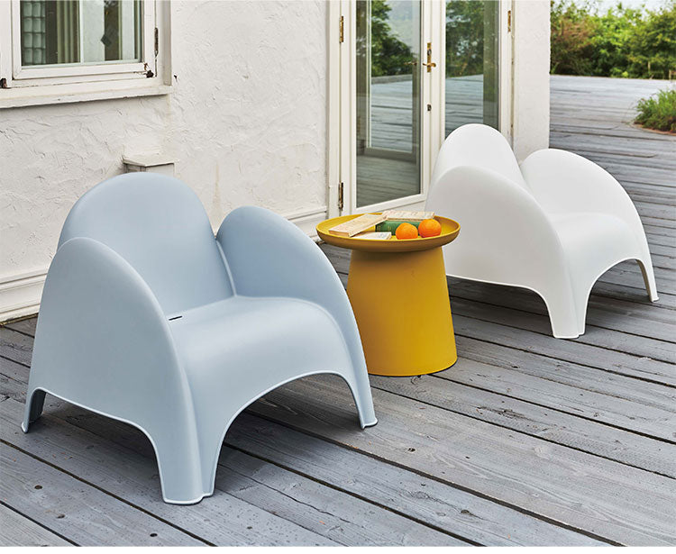 チェア ラウンジチェア おしゃれ 北欧 チェア チェアー 椅子 イス アーム付き 肘付き 防水 プラスチック プール ビーチ スタッキング 積み重ね シンプル ホワイト 白 グレー 新生活(代引不可)