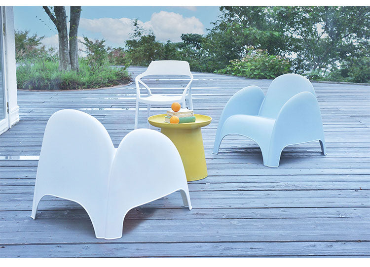 チェア ラウンジチェア おしゃれ 北欧 チェア チェアー 椅子 イス アーム付き 肘付き 防水 プラスチック プール ビーチ スタッキング 積み重ね シンプル ホワイト 白 グレー 新生活(代引不可)