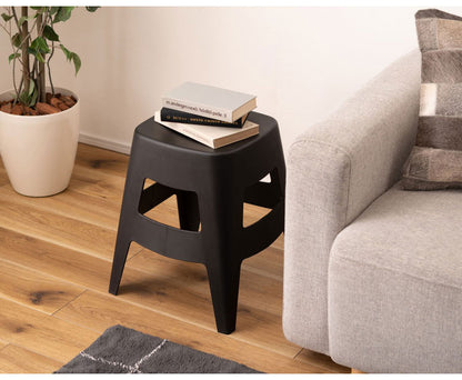 ペポ スツール スツール スタッキング スタッキングスツール 椅子 イス いす プラスチック お手入れ簡単 シンプル コンパクト 省スペース モダン 予備椅子 来客用 おしゃれ ブラック グレー(代引不可)