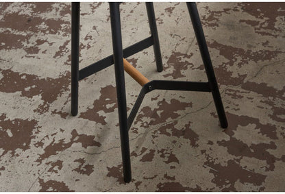 ハイスツール 高さ64cm チェア カウンターチェア 天然木 スチール ブラック シンプル デザイン 個性的 おしゃれ 北欧 インテリア かわいい リビング ダイニング 円形 丸型 モダン 木製 ラウンド(代引不可)