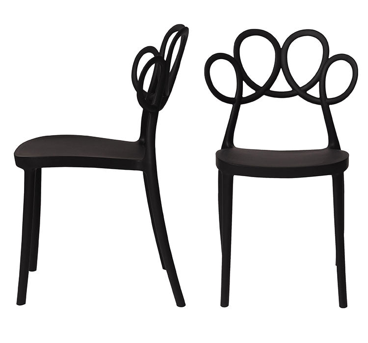 ダイニングチェア 軽量 4kg 椅子 ダイニング リビング 食卓 曲線 個性的 おしゃれ カフェ ポリプロピレン 持ち運び スタッキング可能 収納 お手入れ簡単(代引不可)