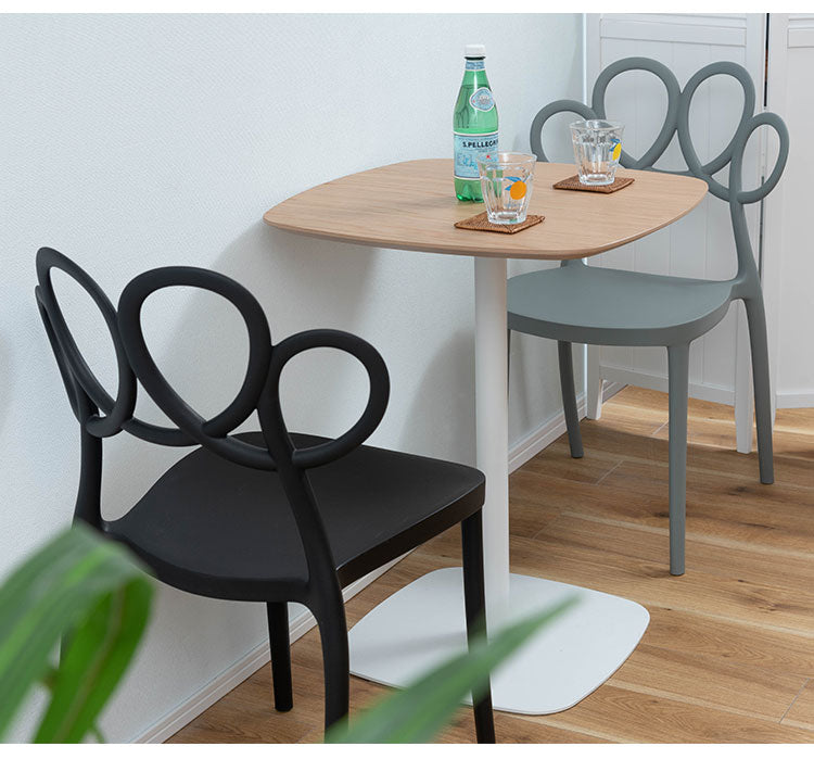 ダイニングチェア 軽量 4kg 椅子 ダイニング リビング 食卓 曲線 個性的 おしゃれ カフェ ポリプロピレン 持ち運び スタッキング可能 収納 お手入れ簡単(代引不可)