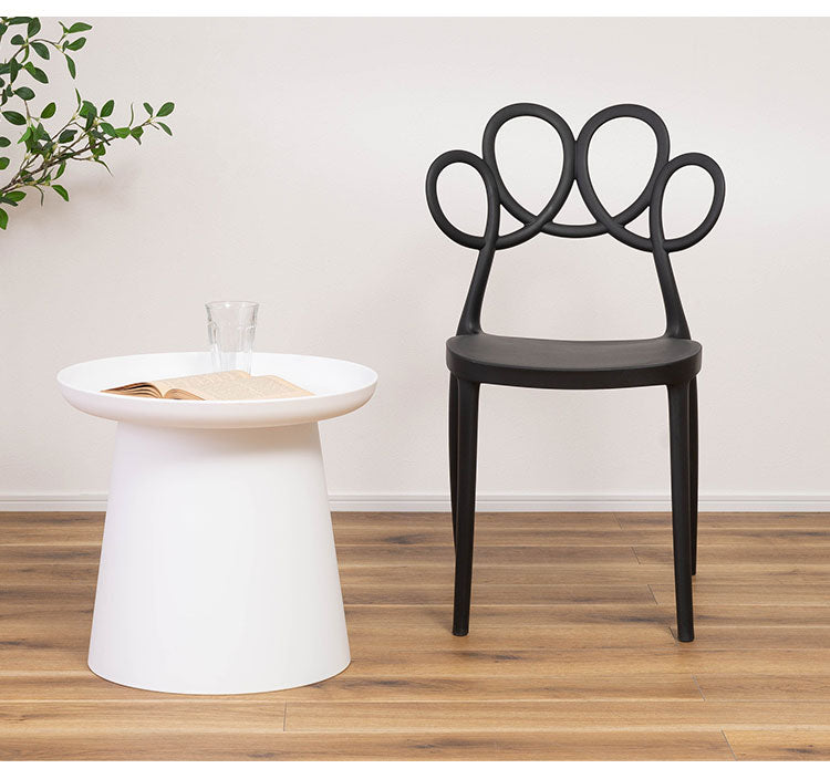 ダイニングチェア 軽量 4kg 椅子 ダイニング リビング 食卓 曲線 個性的 おしゃれ カフェ ポリプロピレン 持ち運び スタッキング可能 収納 お手入れ簡単(代引不可)