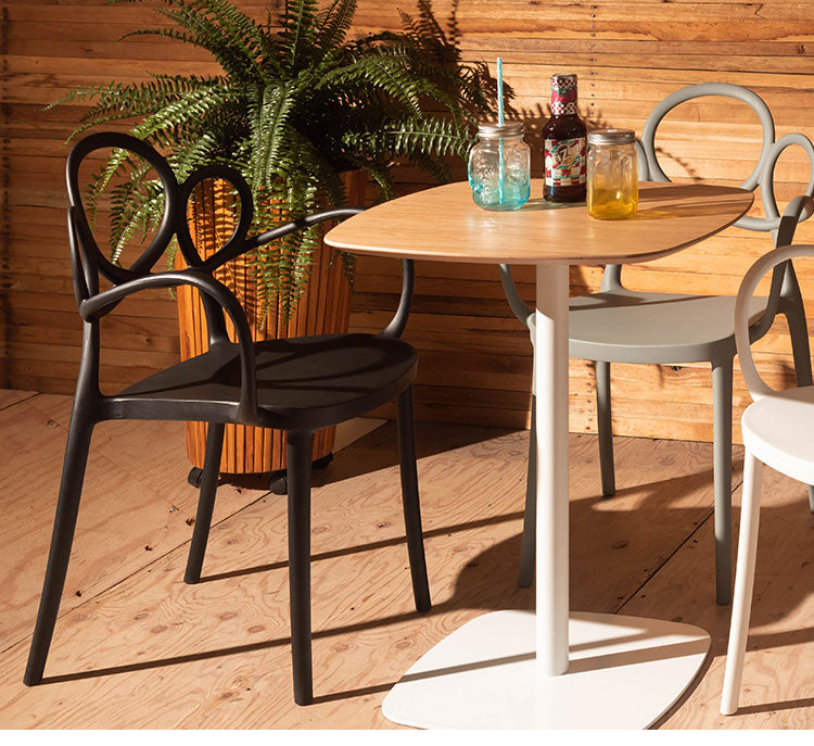 チェア 軽量 肘置き 肘あり ダイニングチェア 椅子 ダイニング リビング 食卓 曲線 個性的 おしゃれ 北欧 肘付き カフェ ポリプロピレン 持ち運び スタッキング可能 収納 お手入れ簡単(代引不可)