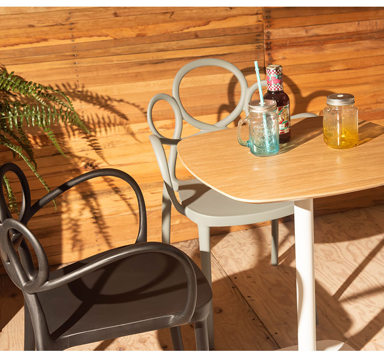 チェア 軽量 肘置き 肘あり ダイニングチェア 椅子 ダイニング リビング 食卓 曲線 個性的 おしゃれ 北欧 肘付き カフェ ポリプロピレン 持ち運び スタッキング可能 収納 お手入れ簡単(代引不可)