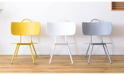 チェア 椅子 いす イス ローチェア 低め ポリプロピレン 座面広め 直径49cm 背もたれ付き くつろぎ ゆったり かわいい スタイリッシュ シンプル グレー ホワイト イエロー(代引不可)