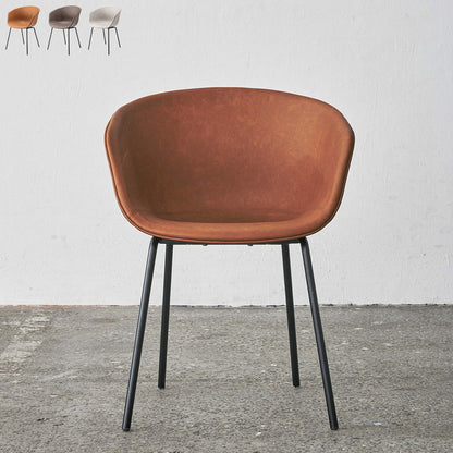 チェア ダイニングチェア おしゃれ チェアー イス 椅子 いす アームチェア シンプル スチール ソフトレザー 合皮 アームレスト 肘付き 背もたれ モダン ダイニング リビング デスク 在宅勤務(代引不可)