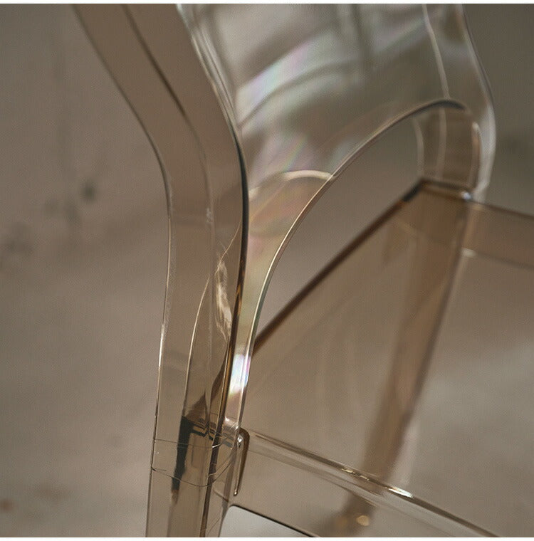 クラルテチェア PC-990 東谷 ダイニングチェア 食卓 ダイニング チェア クリアチェア デスクチェア ポリカーボネート 軽量 軽い 耐久性 クリア 透明 椅子 モダン カフェ ナチュラル 北欧(代引不可)