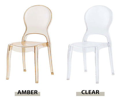 クラルテチェア PC-990 東谷 ダイニングチェア 食卓 ダイニング チェア クリアチェア デスクチェア ポリカーボネート 軽量 軽い 耐久性 クリア 透明 椅子 モダン カフェ ナチュラル 北欧(代引不可)