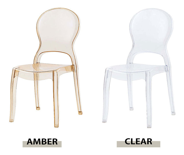 クラルテチェア PC-990 東谷 ダイニングチェア 食卓 ダイニング チェア クリアチェア デスクチェア ポリカーボネート 軽量 軽い 耐久性 クリア 透明 椅子 モダン カフェ ナチュラル 北欧(代引不可)