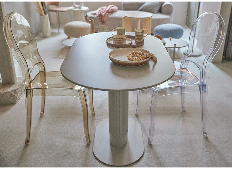 クラルテチェア PC-990 東谷 ダイニングチェア 食卓 ダイニング チェア クリアチェア デスクチェア ポリカーボネート 軽量 軽い 耐久性 クリア 透明 椅子 モダン カフェ ナチュラル 北欧(代引不可)