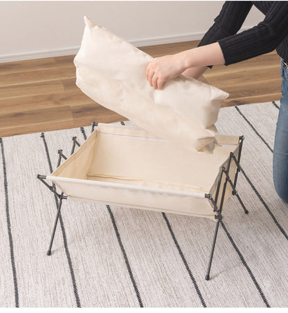 フォールディングペットベッド ペット用ベッド ペットベッド 折りたたみ可 コンパクト 軽量 犬 猫 洗濯可能 シンプル ホワイト インテリア おしゃれ 北欧(代引不可)